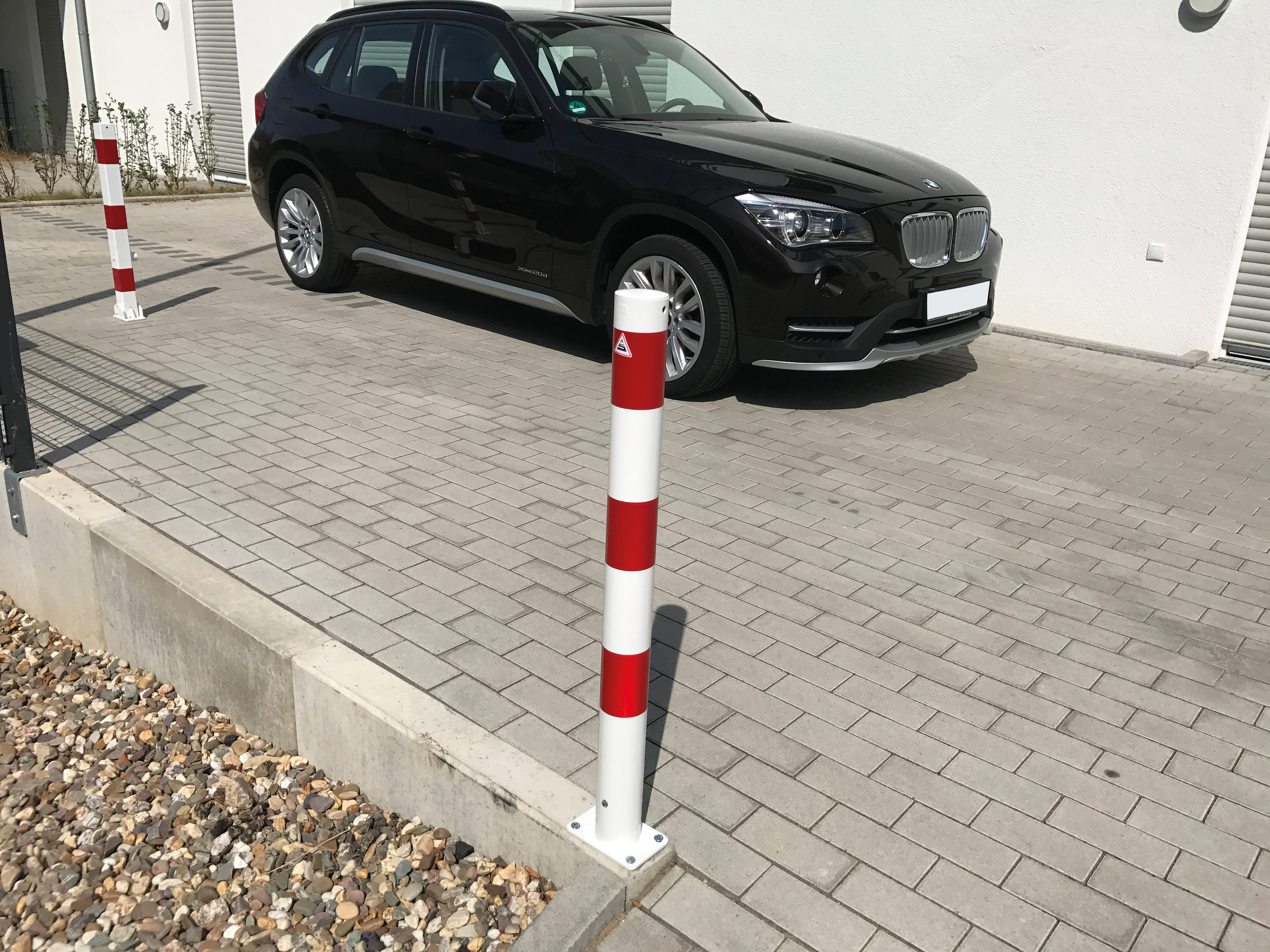 Flexibele antiparkeerpaal rond