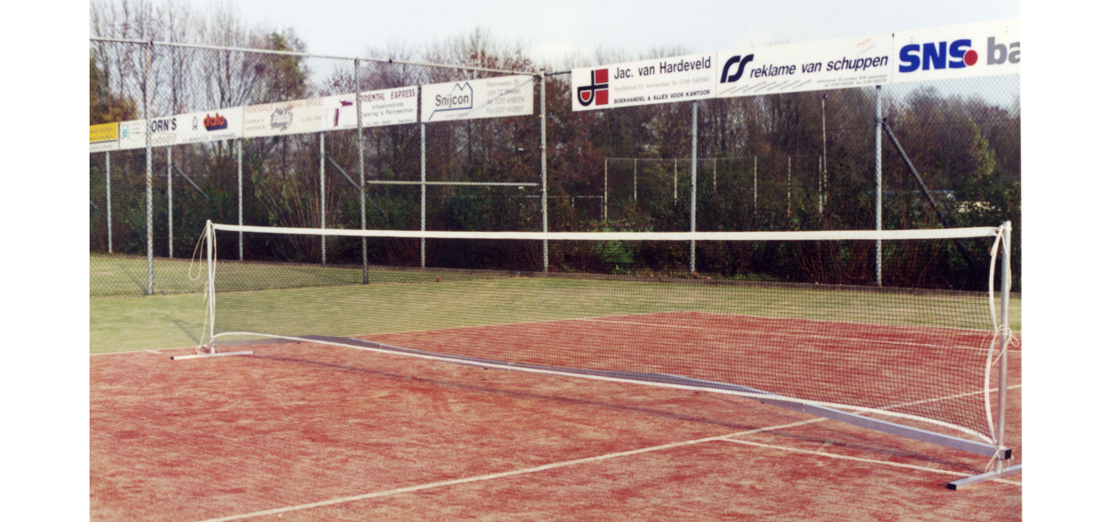 Aluminium kinder tennis/badmintoninstallatie