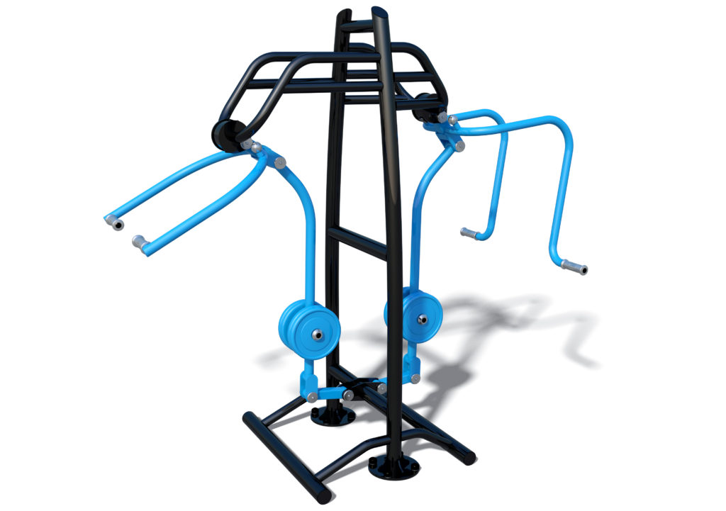 Outdoor fitness Inclusive Chest Press & Pull Down Combo