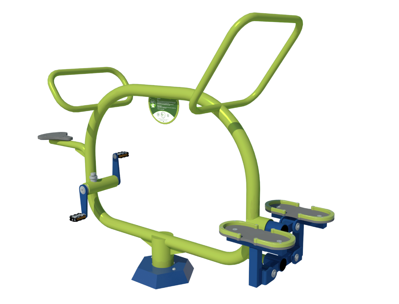 Kinderfitnesstoestel - combi de Bicycle + Stepper