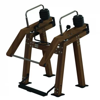 Outdoor krachttrainingsmachine voor de benen