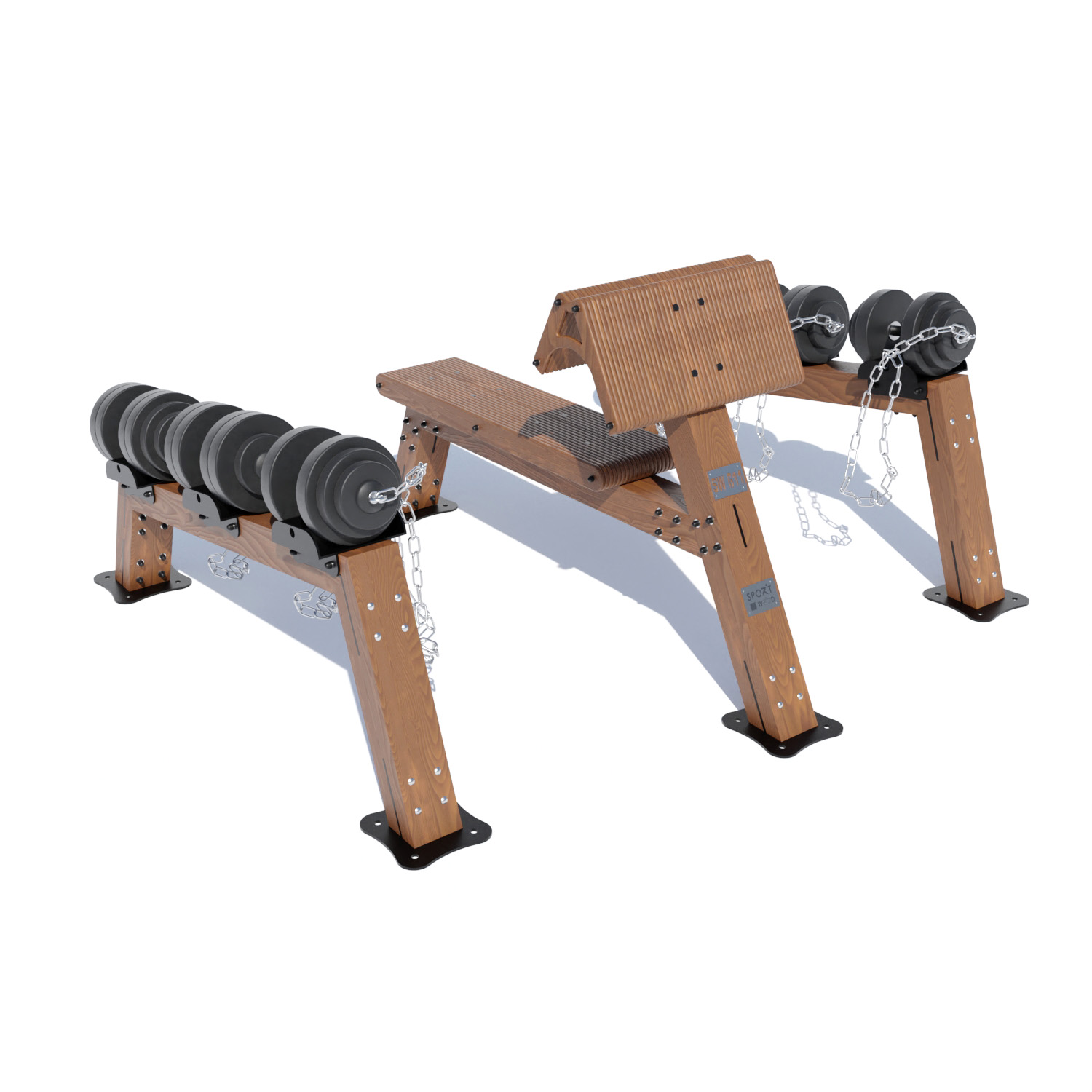 Dumbbell Row Outdoor krachttrainingsmachine