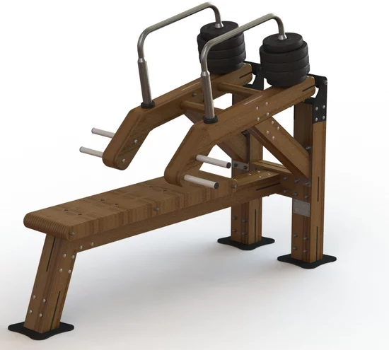 Krachtsportmachine outdoor bench press