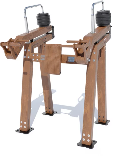 Krachtsportmachine outdoor shoulder press